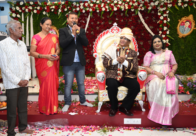 Bro Andrew Richard celebrates his 60th Birthday with grandneur amidst a large number of devotees here on Sunday, 16th, 2023, at Grace Ministry Prayer Centre Budigere in Bangalore with a myriad of wishes.